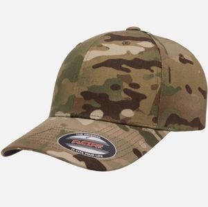 Flexfit Hat Multicam stickers removed